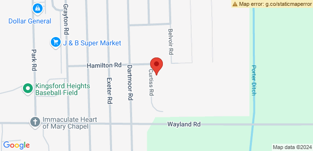 Map of 509+Curtiss+Rd+Kingsford%2C++IN